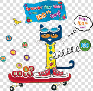 Pete The Cat Tcr Groovy Days Of School Bulletin Transparent   Pete The Cat Bulletin Board  HD Png Download