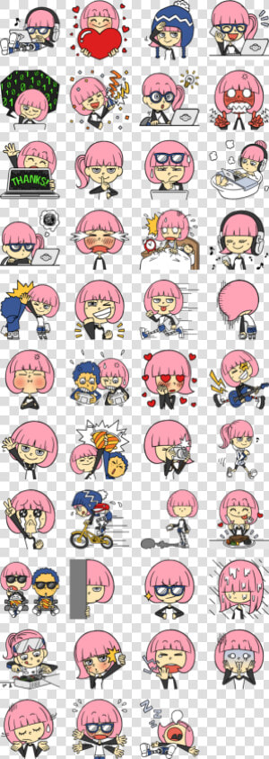 Hacker Girl Facebook Stickers  HD Png Download