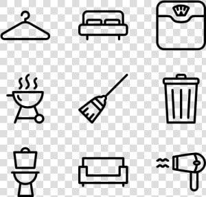 Household Collection   Doing Chores Cartoon Images Black And White  HD Png Download