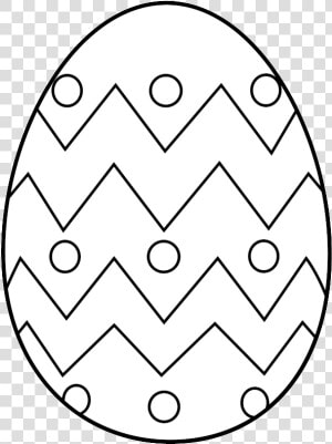 Easter Egg Clipart Black Free   Easter Egg To Color  HD Png Download