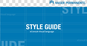 Econsult Style Guide   Kaiser Permanente  HD Png Download