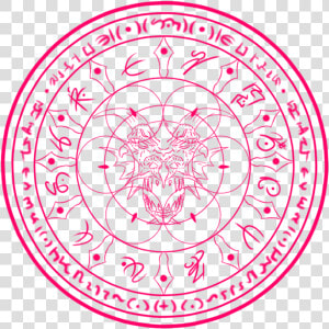 Dragon Magic Circle   Pink Magic Circle Png  Transparent Png