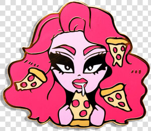 Pizza Pin   Kimchi Drag Queen Pins  HD Png Download