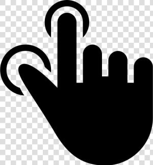 Forefinger And Thumb Finger Tap Gesture   Indice Icono  HD Png Download