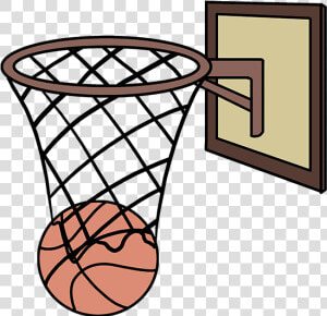 How To Draw Basketball Hoop   Draw A Basketball Hoop  HD Png Download