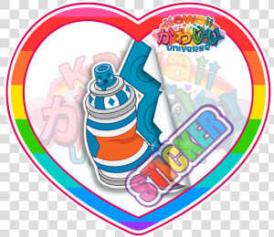 Cute Blue Spray Paint Can Sticker   Interdiction De Tourner À Gauche  HD Png Download