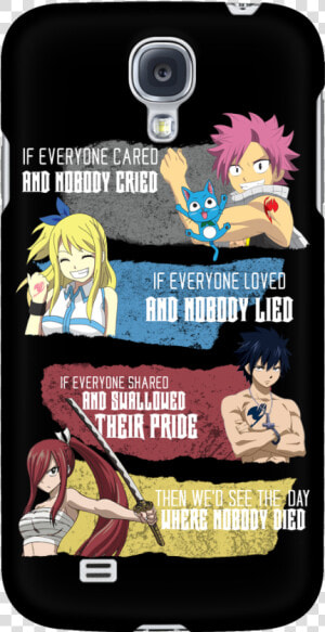 Then We Would See The Day Where Nobody Died   Nalu Fairy Tail Phone Cover  HD Png Download