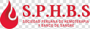 Sociedad Peruana De Hemoterapia Y Banco De Sangre   Graphic Design  HD Png Download