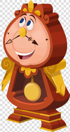 Cogsworth Beauty And The   Printable Beauty And The Beast Characters  HD Png Download