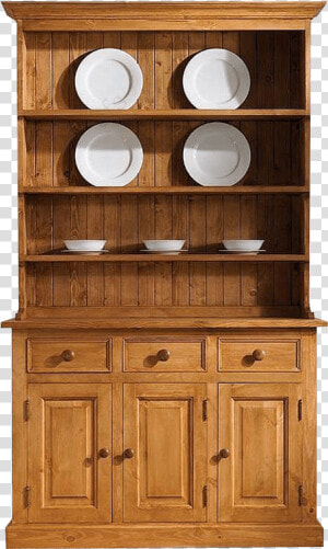 Pine Dresser Transparent Image Furniture   Hutch  HD Png Download