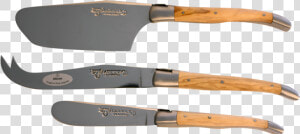 S2p99oli Cheese Set With Cleaver Olive   Bowie Knife  HD Png Download