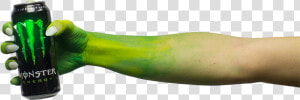 Image Of Monster Arm Holding A Can Of Monster Energy   Zucchini  HD Png Download