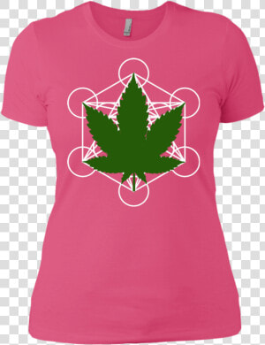 Metatron S Cube With Ganja   Maple Leaf  HD Png Download