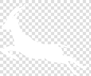 Running Gazelle White Silhouette  HD Png Download