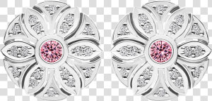 Photo Of Argyle Pink And White Diamond Earrings   Earrings  HD Png Download