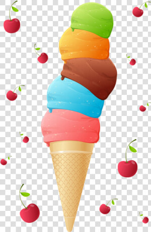 Clipart Images  Ice Cream  Clip Art  Sweets  Goodies    Ice Cream Scoops In Cone  HD Png Download