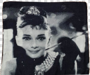 Portrait Audrey Hepburn Black And White  HD Png Download