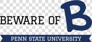 Logo Penn State B Clr 1d3460 Ffffff  HD Png Download