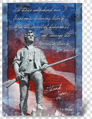 Minuteman Troop Support Greeting Card Greeting Card   Poster  HD Png Download