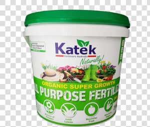 Katek Organic Super Growth Fertilizer 3kg Bucket   Bee  HD Png Download