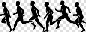 Cross Country Running Clip Art Portable Network Graphics   People Running Clipart  HD Png Download