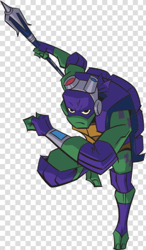 Donnie Is Wearing A Lot More Tech Than Usual In This   Rise Of The Teenage Mutant Ninja Turtles Donatello  HD Png Download