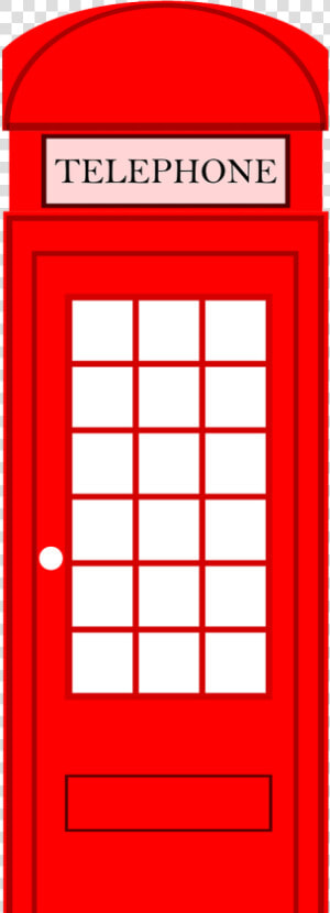 London Phone Booth Cartoon  HD Png Download