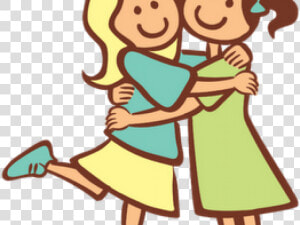 Two Friends Hugging Clipart  HD Png Download