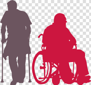 Silhouette Man Wheelchair Png   Png Download   Wheelchair  Transparent Png