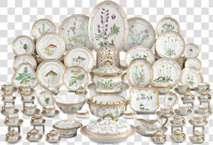 Flora Danica Porcelain Dinner Service By Royal Copenhagen   Flora Danica Porcelain  HD Png Download