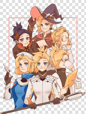 Fanart Cute Mercy   Mercy Overwatch Fan Art  HD Png Download