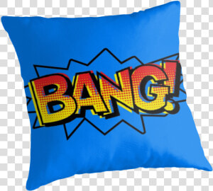 Comic Onomatopoeia Throw Pillows By Gtdesigns   Cushion  HD Png Download