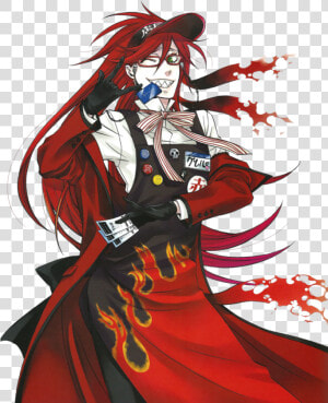 Black Butler Grell  Black Butler Kuroshitsuji  Yes   Black Butler Yana Official Art  HD Png Download