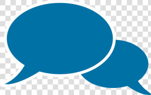 Conversation Balloons Clipart   Png Download   Blue Balloon Conversation Transparent  Png Download