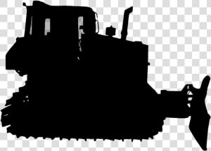 Bulldozer Silhouette   Bulldozer Silhouette Png  Transparent Png