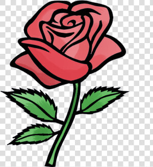 Rose Cartoon Drawing Free Download Clip Art On Png   Red Rose Drawing Easy  Transparent Png