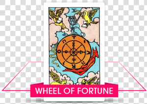 11 Wheel Of Fortune   Tarot Card The Wheel Of Fortune  HD Png Download