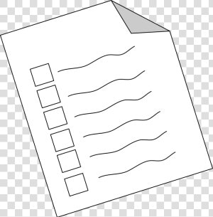 Survey Clip Arts   Survey Clipart Black And White  HD Png Download