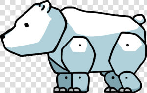 Cartoon Polar Bear Png   Scribblenauts Polar Bear  Transparent Png