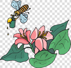 Bee With Pollen Svg Clip Arts   Bee Pollen Clip Art  HD Png Download