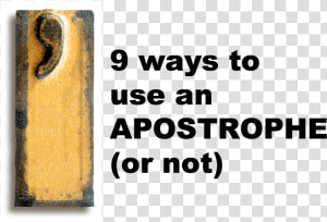 When To Use An Apostrophe   Apostrophe  HD Png Download