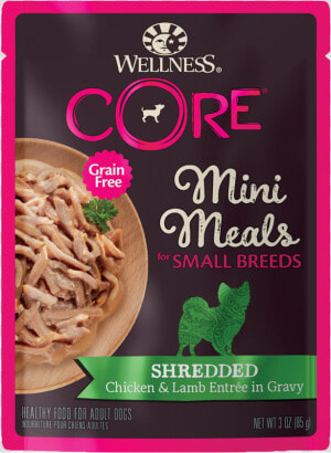 Wellness Core Small Breed Mini Meals Shredded Chicken   Core Wellness Mini Meals For Dogs  HD Png Download