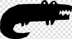 Crocodile Alligator Silhouette Clip Art   Silhouette Crocodile Png  Transparent Png