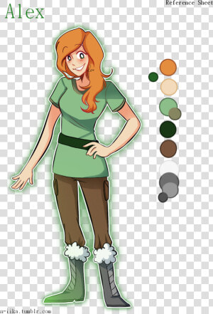 Ref For The Beautiful Alex I Love Her   Alex Minecraft Fan Art  HD Png Download