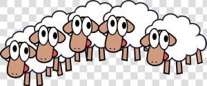 Group Of Sheep Clipart Amp Group Of Sheep Clip Art   Group Of Sheep Cartoon  HD Png Download