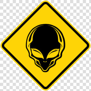 Alien Crossing Sign   Winding Right Road Signs  HD Png Download