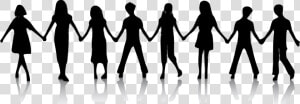 Holding hands   Silhouette People Holding Hands  HD Png Download