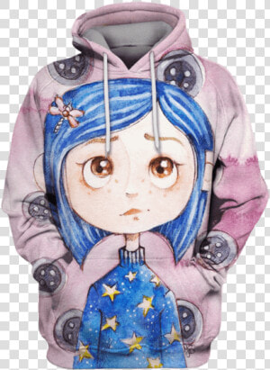 Gearhuman 3d Coraline Movie Hoodies   Hoodie  HD Png Download