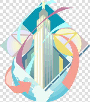 Vector Illustration Of Skyscraper Empire State Building    Graphic Design  HD Png Download