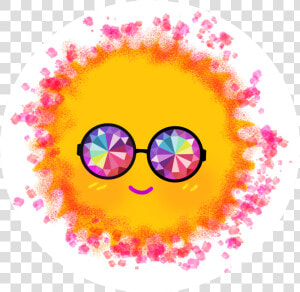  sun sunny sticker happy Sun smile  ftesun   Circle  HD Png Download